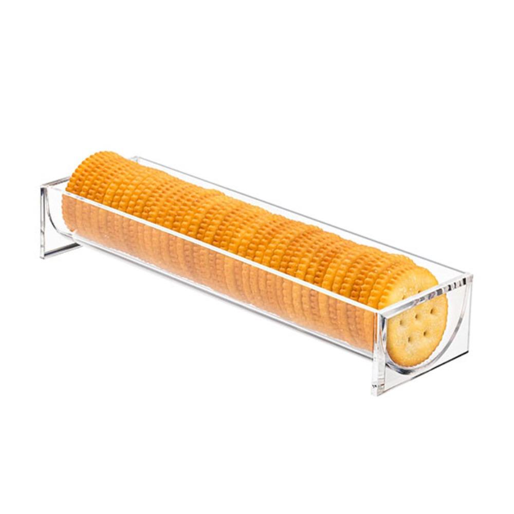 

Прозрачная подставка для крекеров Акриловые подставки для демонстрации еды НОВЫЙ держатель для крекеров Праздничные принадлежности 1