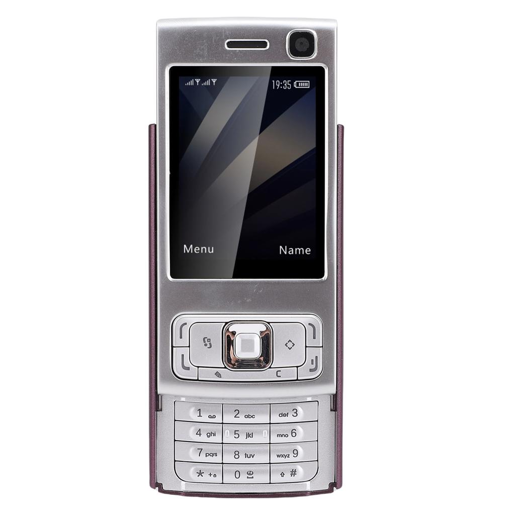 Ulåst skyvemobiltelefon 2G GSM 2,0 tommers skjerm 1000mAh batteri høyttaler dobbel SIM-kort mobiltelefon MP3 MP4-spiller