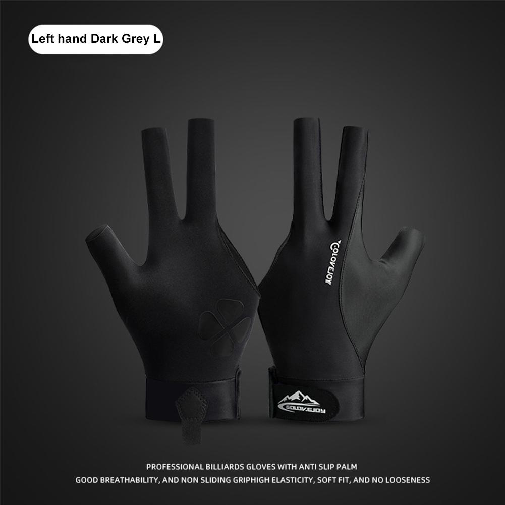 Billiard Gloves Three Finger Gloves Elastic Snooker Pool Gloves Anti-Slip Billiard Training Gloves for Men Women Left Hand
