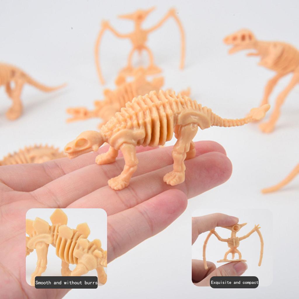 Children'S Dinosaur Skeleton Ornaments Dinosaur Bone Fossils Static Animal Models Skeleton Ornaments Archaeological Toys