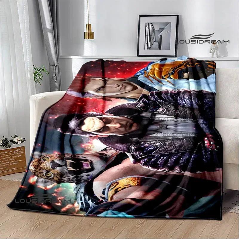 3D game tekken8 Printed blankets picnic blanket Warm blankets Flannel Soft Cozy Blanket Home travel blanket Birthday Gift