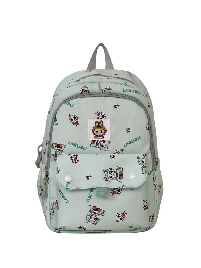 Labubu Childrens Cartoon Backpack For Girls With Waterproof Nylon Material And Large Capacity For School Use