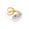  Lucky Symbols Stylish Unique Stainless Steel Metal Ring 18K PVD Plated Texture Waterproof Jewelry Wholesale Gift
