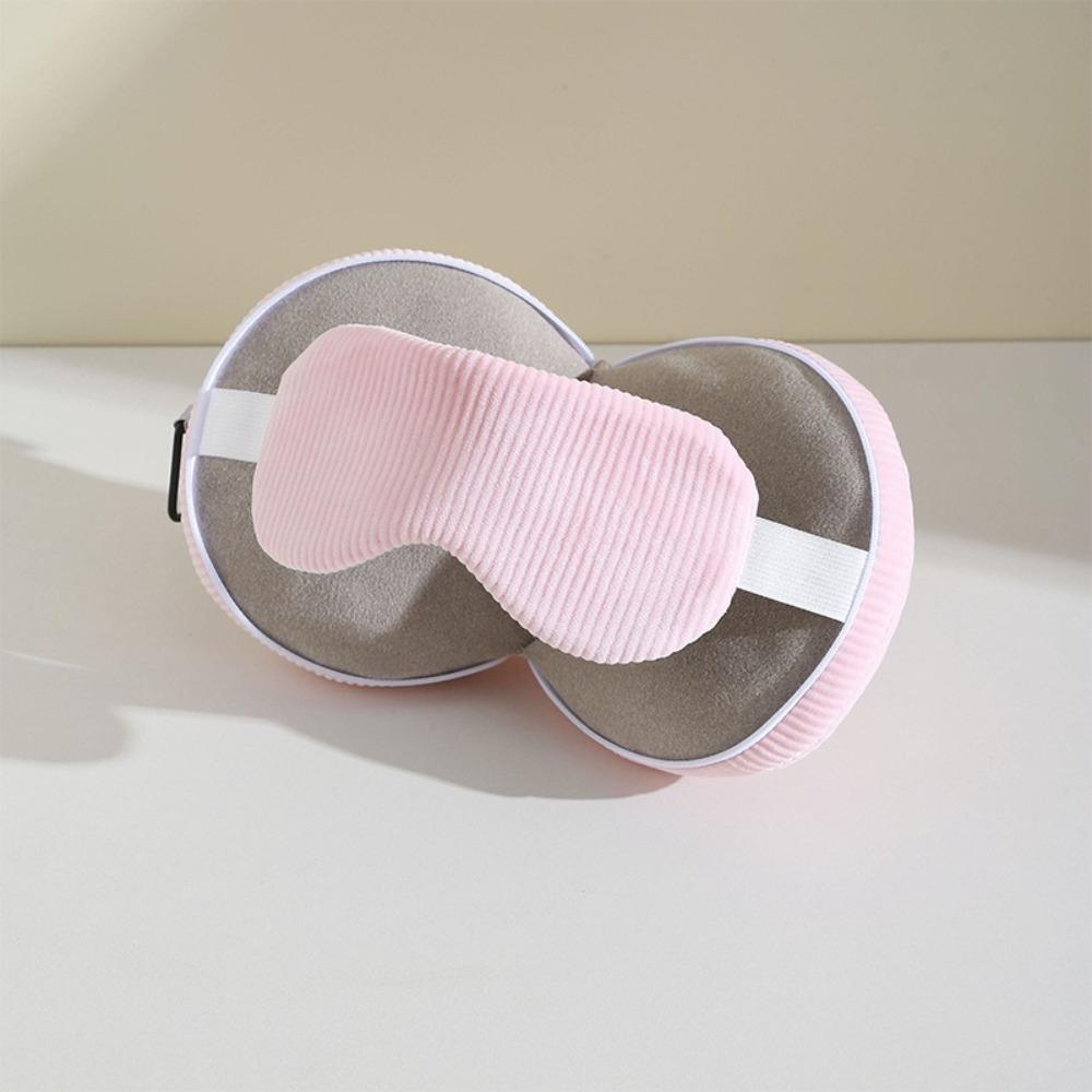 Foldable 2 In 1 Eye Mask Pillow Soft U-shaped Pillow Portable Neck Headrest  Gift