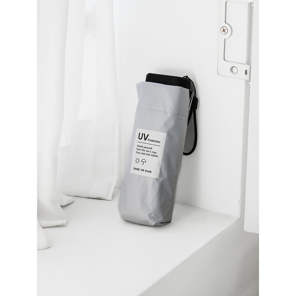 Daiso Uv Max 99 Blocking Uv Label 5 Way Blackout Manual Umbrella 6k 50 Cm Gray