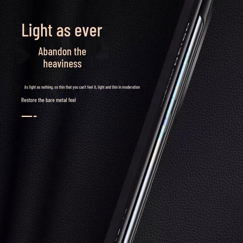 EDDGA Top Grain Leather Smart View Flip Phone Case for Huawei