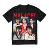 T-shirts Graphiques TV Vintage Années 90 pour Hommes Coton Pur Col Rond Malachi Barton Manches Courtes Vêtements Imprimés pour Fan Unseix Haut
