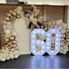 Marquee Light Up Numbers:120cm Large Decorative Letters Signs with White Lights Photobooth Props for Party,Baby Shower Birthday Wedding Anniversary