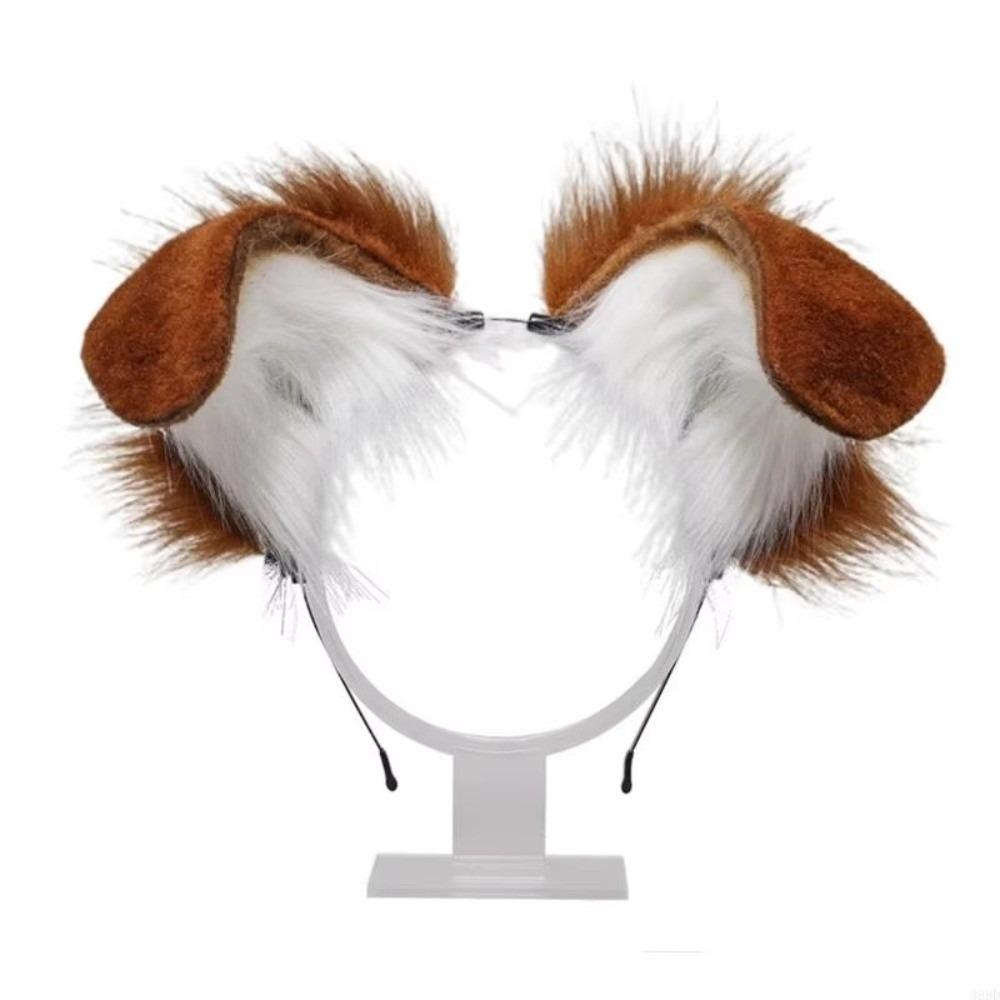 Furry Gothic Headband Animal Lolita Ears Headwear Practical Cosplay Headband Children