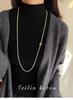 Xiaomi Chic Pearl Double-Layer Necklace - Women's Autumn/Winter Sweater Chain Accessory