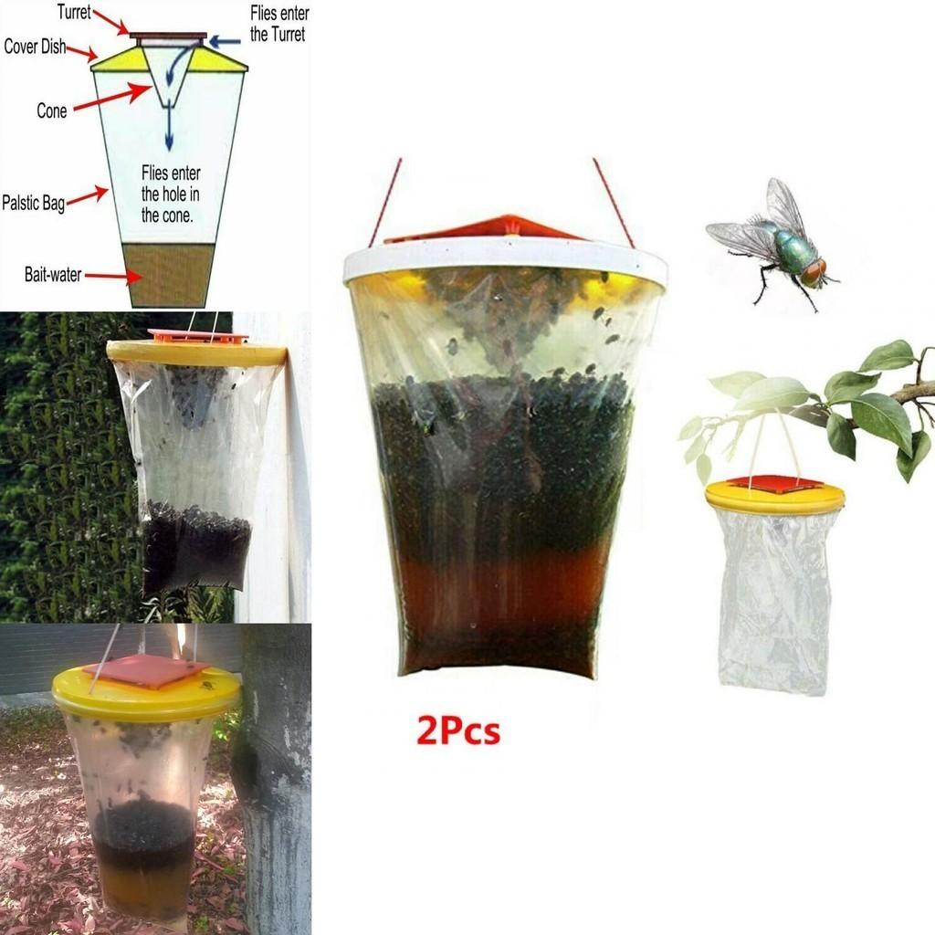2x Sacchetto Trappola Cattura Insetti Killer Insetti Insetti Vespe Mosche Controllo Parassiti Trappola per Insetti
