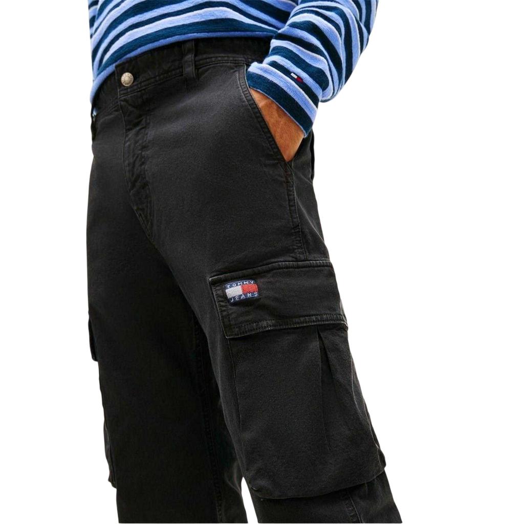 Tommy Jeans Mens Otis Canvas Cargo Trousers
