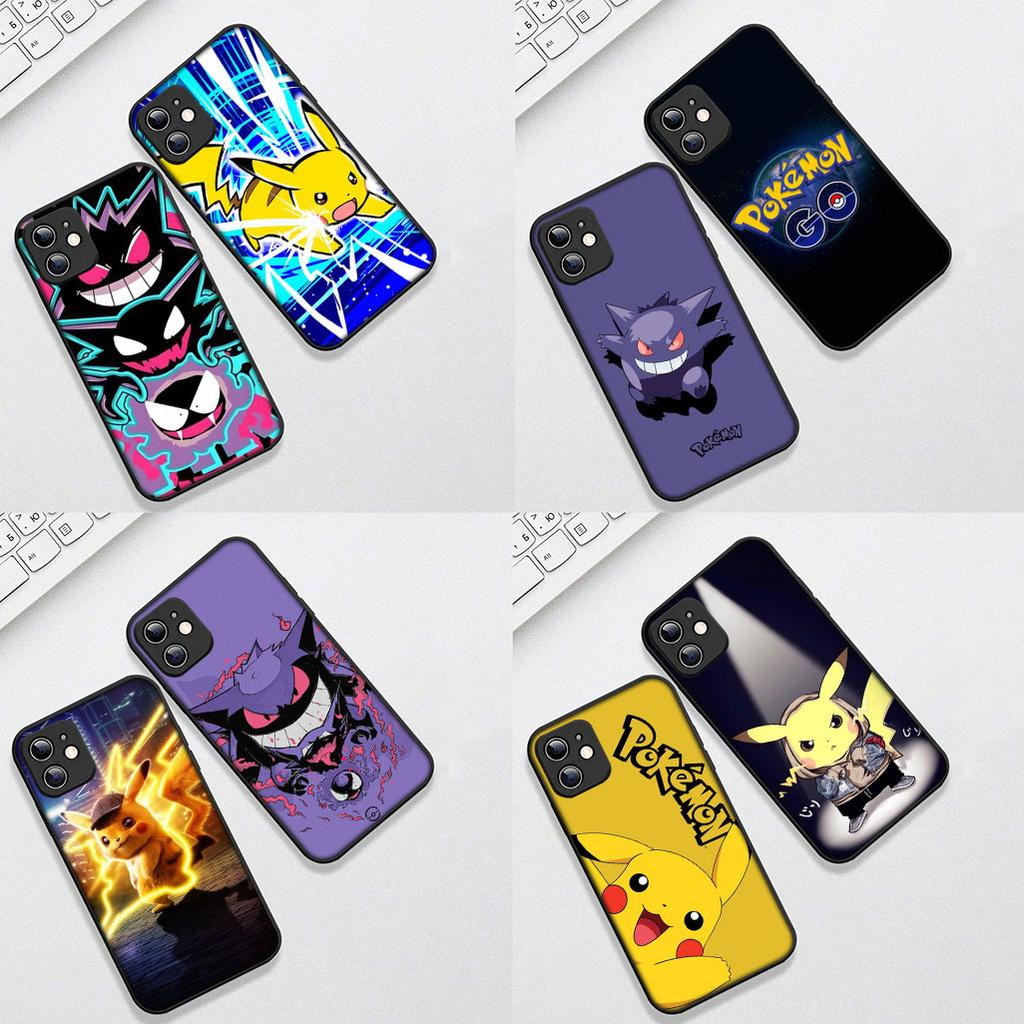 Casing for OPPO A80 A18 A16 A40 A17 A15 A38 A78 A79 A54 A57 A12 A60 4G 5G Phone Cover Soft Case P-Pokemons GO Gengar P-Pikachus