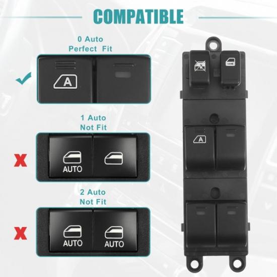 Pack of 1 for Subaru Impreza 08-12 Front Left Driver Side Power Window Switch