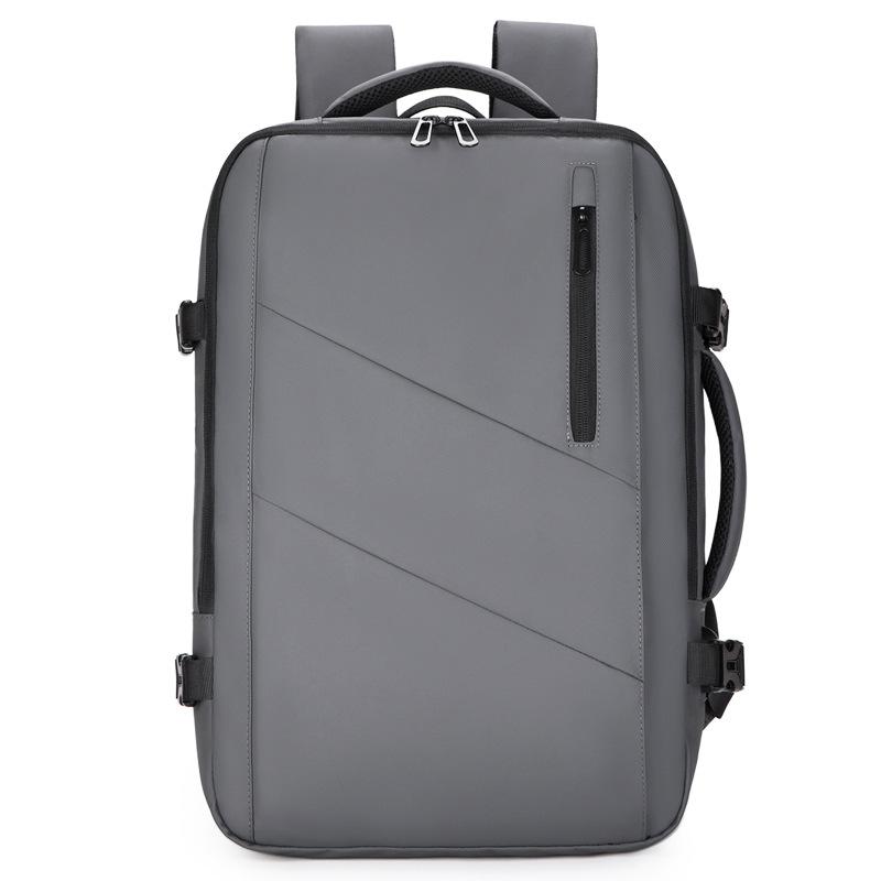 Schoolbag Vacuum Compression Business Backpack Men's Computer Bag Large Capacity Student Travel School Bag Expandable Backpack