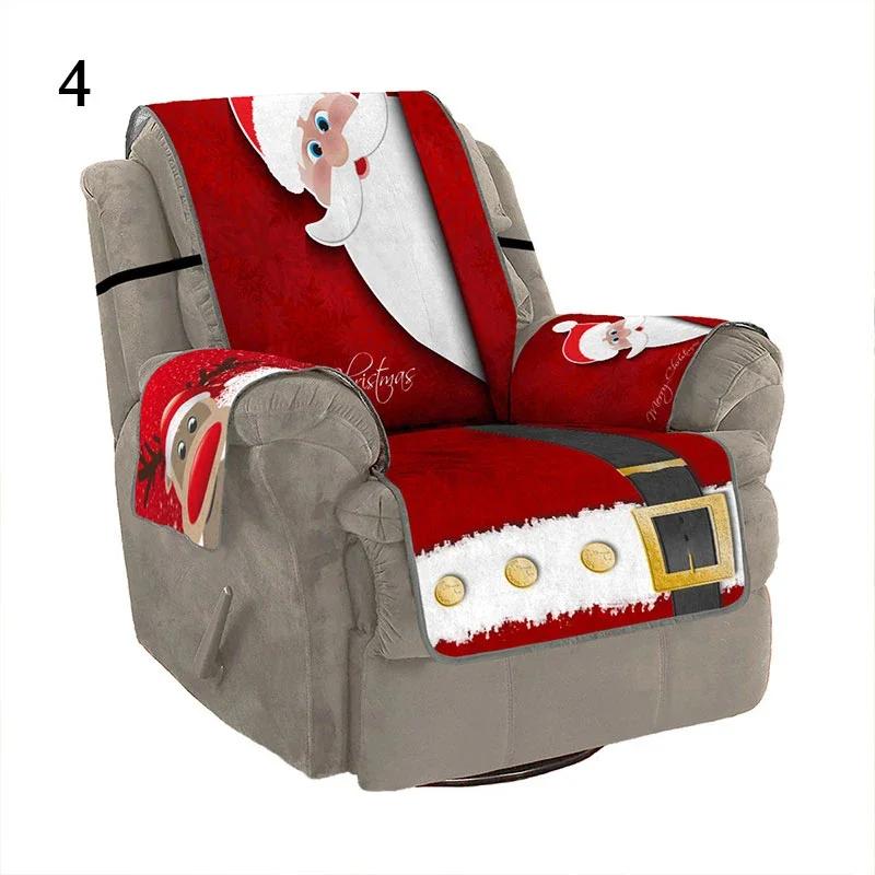 Christmas Decor Festive Living Room 1/2/3/ Seater Sofa Slipcover 3D Digital Pattern Couch Mat Sofa Covers Dropshipping