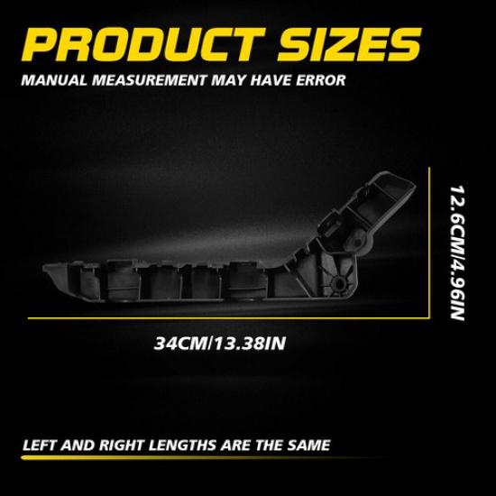 Front Driver & Passenger Side Bumper Fender Bracket For Chevy Equinox 2010-2017