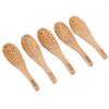 5Pcs Wood Rice Spoon Innovative FishShaped Carving Soup Ladle Tableware Kitchen Utensil