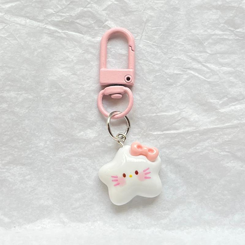 Pentagram Keychain, Sweet Cartoon Japanese Pendant, Cute Girlfriend Gift, Jewelry Ornament