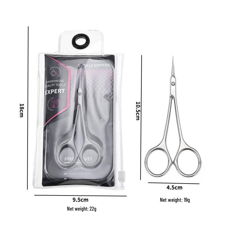 Russian Style Curved Cuticle Nippers, Six-Sided Blade, Ukrainian Stainless Steel Manicure Tool
