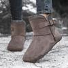 Unisex Fünf-Finger Baumwoll-Winterstiefel 2026 - Samtgefüttert, Warm, Abriebfest, Verdickte Schneestiefel