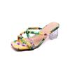 Schuhe im neuen Stil Einriemen-High Heels Damenschuhe Zehensandalen