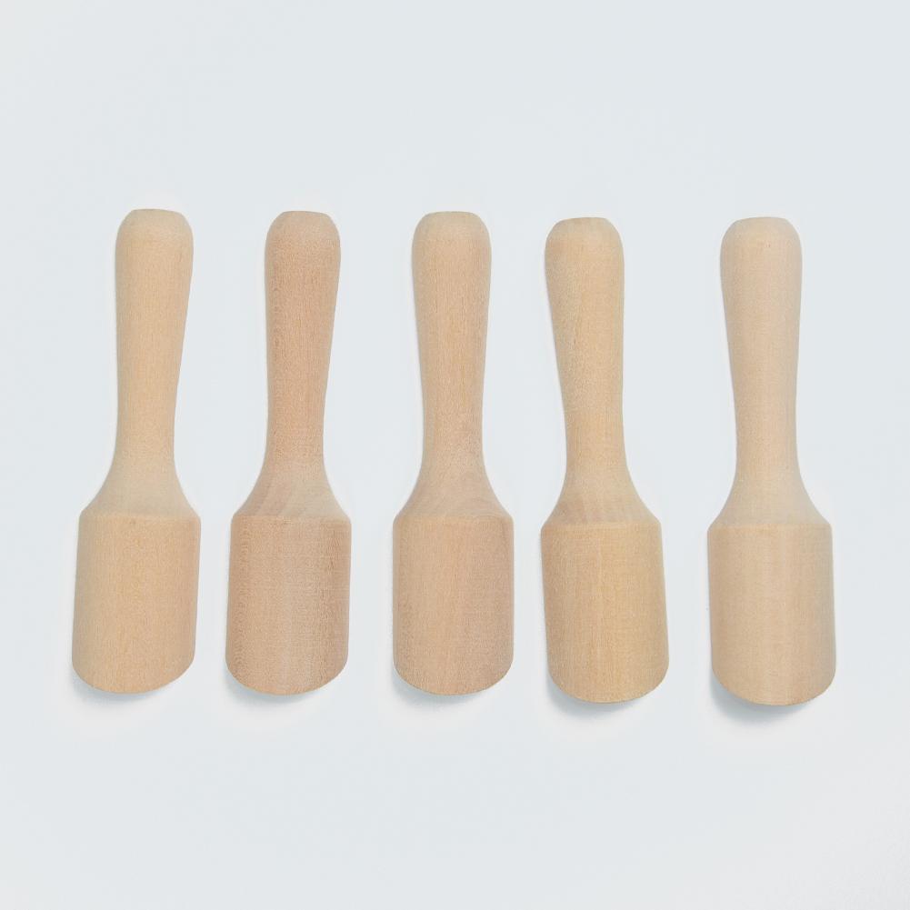 Set of 5 Small Wooden Spoons for Condiments Bath Salts Coffee and More