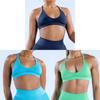 Seamless High Elastic Yoga Bra With Floral Jacquard For Fitness And Running