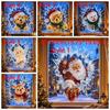 PVC Crystal Break-In Christmas Decal Static Cling Fake Broken Glass Cling Decal  Glass Doors