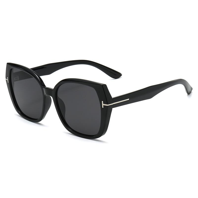 Women's Oversized Retro Square Sunglasses - High-End Sun Protection for Men & Women, Trendy European American Design