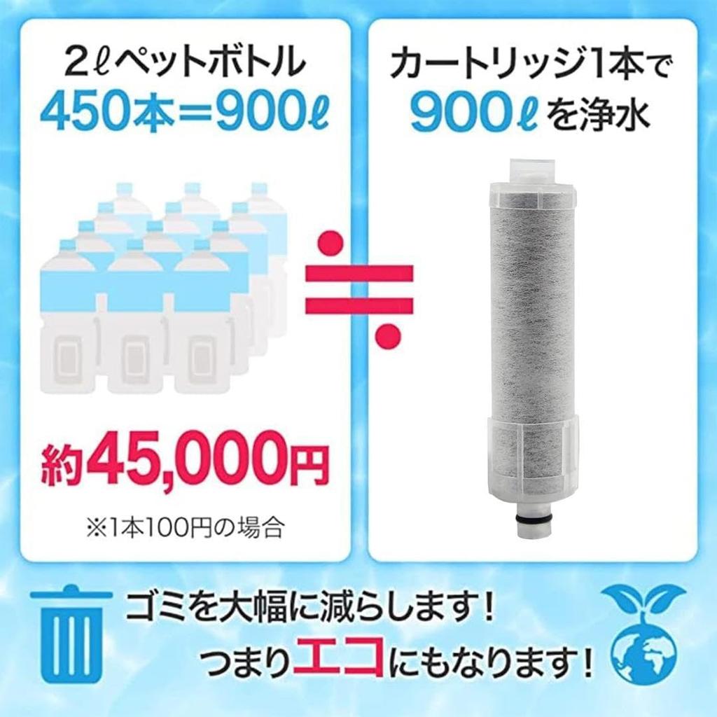 Genuine JF-20 Replacement Cartridges for JF-20 and JF-20-T Water Purifiers, All-in-One Chlorine Removal Cartridges (Set of 3)