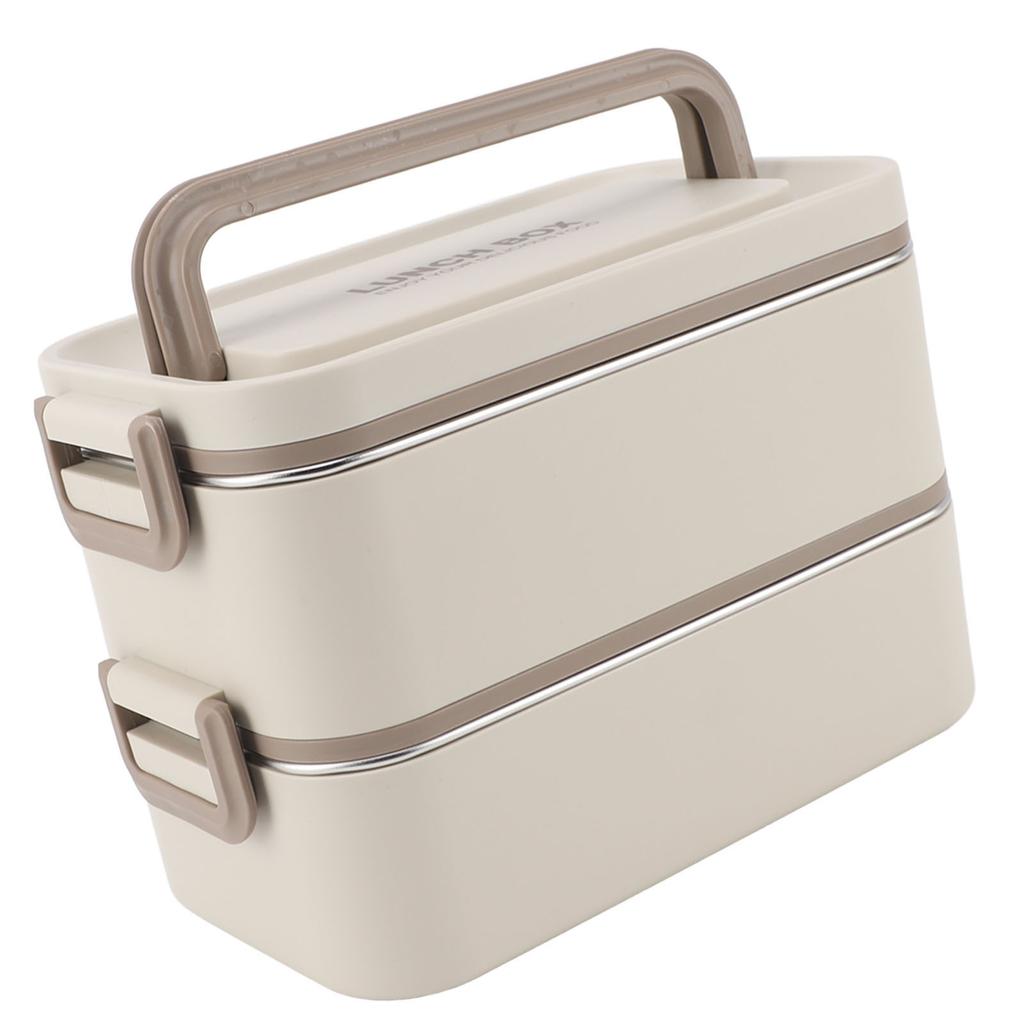 2 Tier Stackable   Box 304 Stainless Steel Insulated Lunch Containers Lkproof Compartment Portable Food Container for School