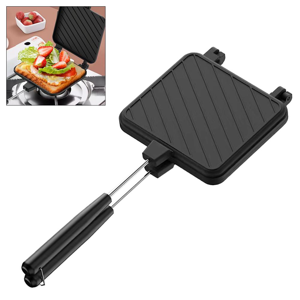 Hot Dog Toaster Non Stick Aluminum Alloy Bread Toast Breakfast Machine Sandwich Maker Waffle Pancake Baking Barbecue Oven Mold