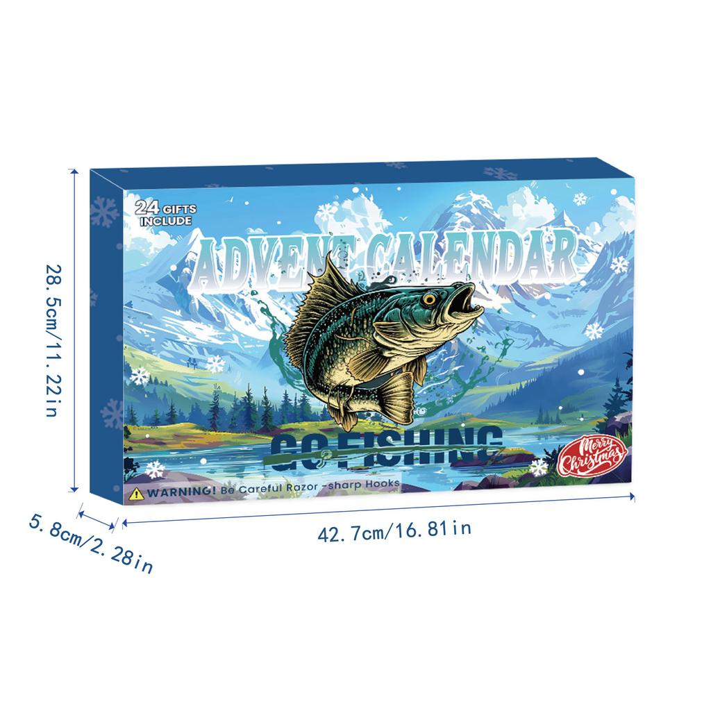 Christmas Fishing Gear Blind Box Premium Outdoor Enthusiasts Complete 24 Tools Accessories Holiday Surprise Gift Set