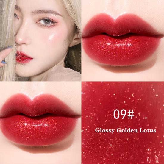 Glaze Lipstick Waterproof Non-sticky Cosmetic Colorful Summer Make Up Lipstick for Beauty