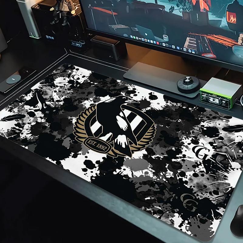 Collingwood Magpies Color Mouse Pad Large Gaming Table Cushion Non-slip Laptop Tablet Big Mousepad XXL Mat Mini PC Playmat With Lock edge
