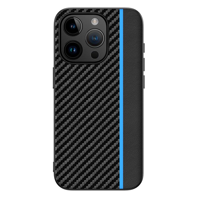 PU Leather+TPU Back Case for iPhone 15 Pro Max,Shockproof Phone Cover