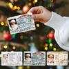 Card Santa Claus Flying Licence Christmas Eve Driving Licence 2025 Christmas Gift For Children Kids Christmas Decoration Card