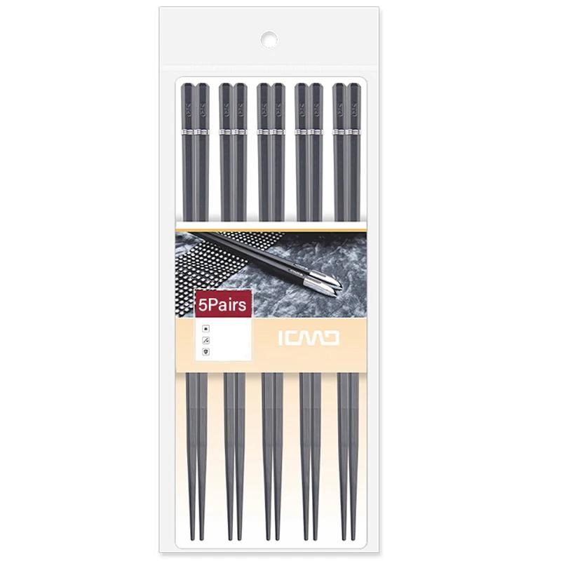 

5 пар нескользящих многоразовых палочек для еды, многофункциональная палочка для суши и горячего горшка, пищевая пластиковая японская доска для палочек для еды Palillos