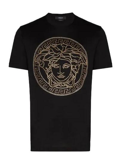 

Чоловіча футболка з коротким рукавом Versace з шипами у вигляді голови Медузи L