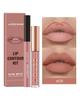 Langmanni Lipgloss Lipliner-Set 2 Sets nicht klebendes Cup-Matt-Lipgloss-Set