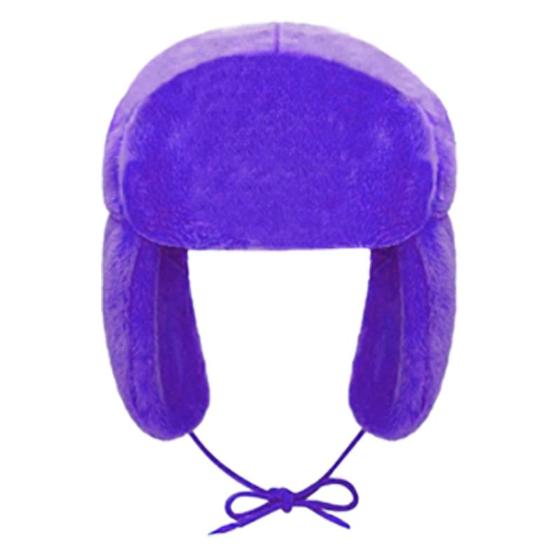 Colorful Autumn and Winter Warm Colors Solid Color Lei Feng Hat for Men and Women