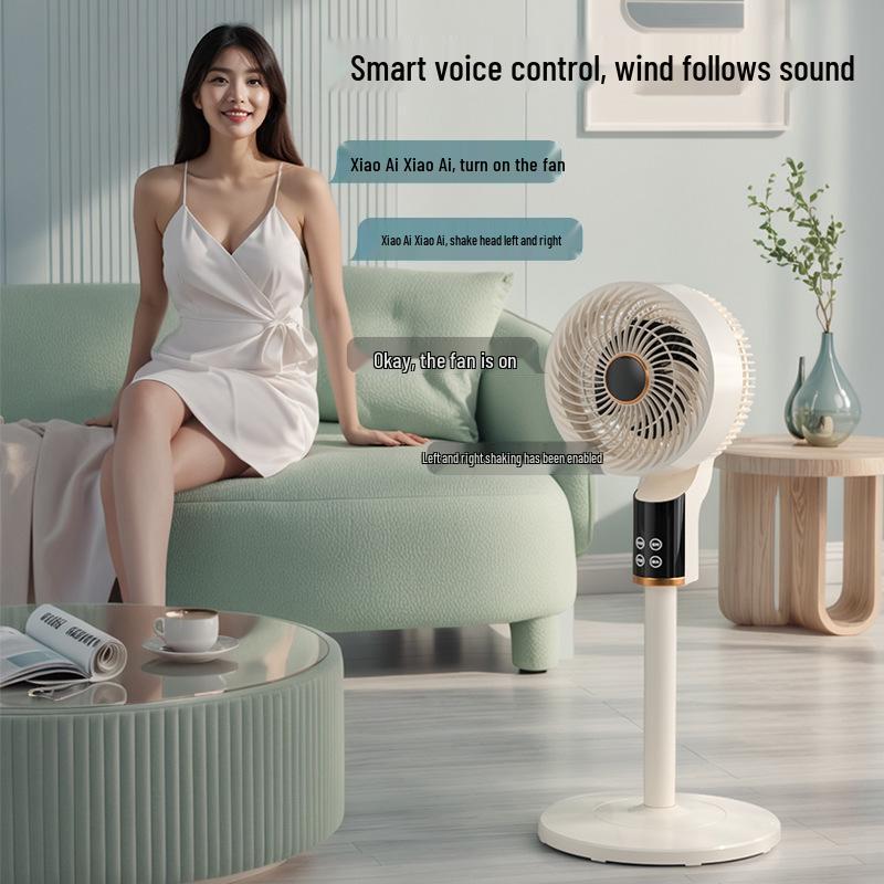 Carefully Selected Large Electric Fan with Remote & Voice Control - Ideal for Floor/Table Use in Home or Dorm.