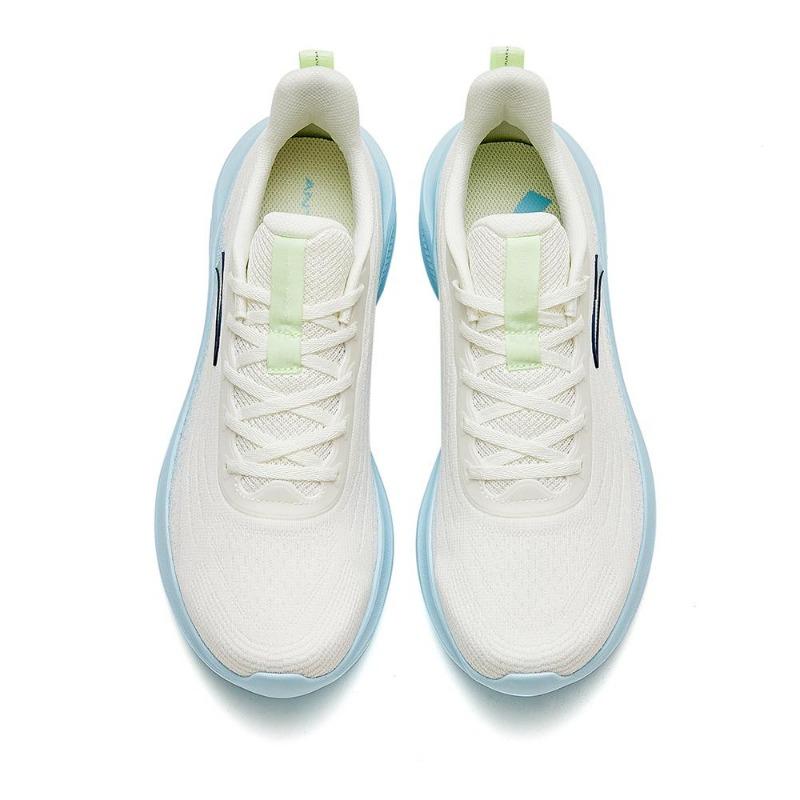 Anta Urban Running Versatile Comfortable Non-Slip Wear-Resistant Low-Top Casual Running Shoes Women Sneaker White Blue 922525512F-1