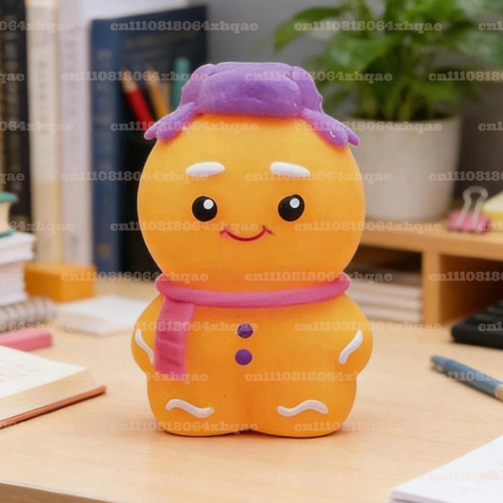 NeeDoh Squishmas Ginger Glowman ULTRA SUPER RARE New In Sealed Box for Focus ADHD Office Desk Calming Gadget Random Color1pcs