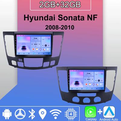 Autoradio Android Carplay pour Hyundai Sonata NF 2008-2010 Lecteur multimédia Unité principale Stéréo Navigation GPS BT WIFI 2 + 32 Go