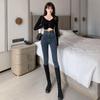 Spring/Summer 2025 Women's Super High-Waist Slimming Skinny Jeans