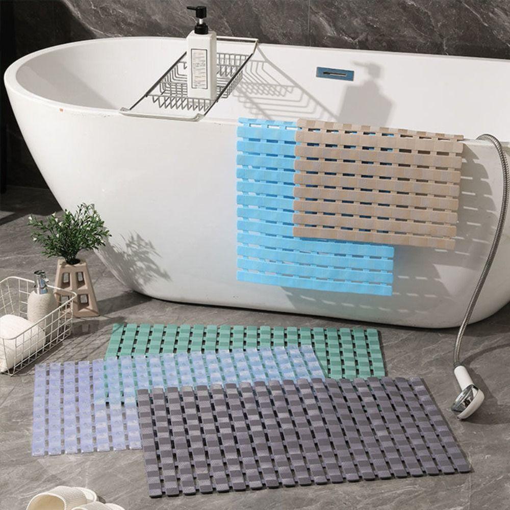 PVC Anti-slip Floor Mat Anti-drop Shower Foot Scrubber Flexible Bathroom Foot Pedal  Washroom