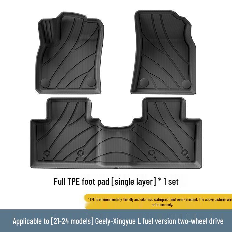 Floor Mats for 2021-2026 Geely Xingyue L: TPE Floor, Trunk, & Seat Back Mats