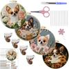 1pc Puppy and Flower Pattern DIY Embroidery Kit for Beginners